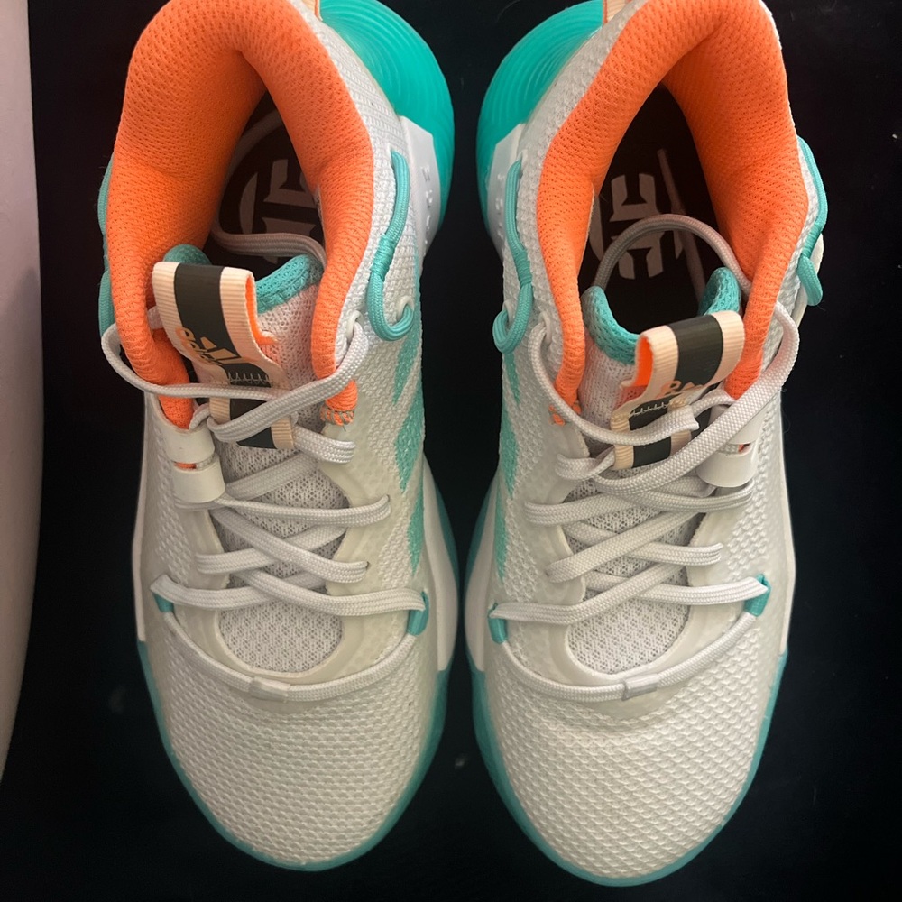 adidas White and Orange Shoes never worn